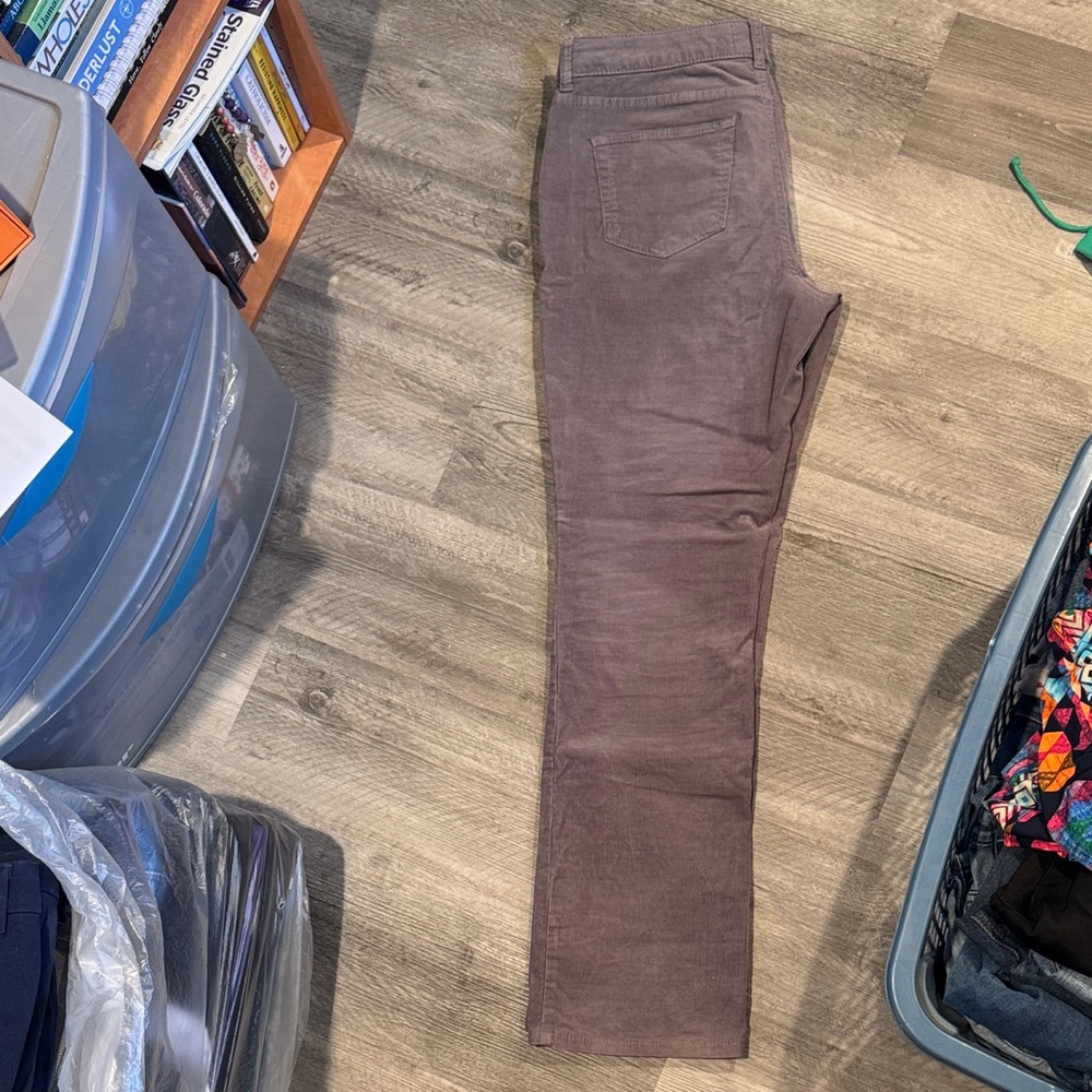 Woman's Corduroy Pants in Gray